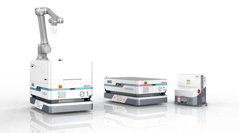 拉斯维加斯5357數位開發的自主式移動機器人（AMR250M），搭配全向輪並結合AI演算法、2D LiDAR、3D攝影機等技術，協助客戶實現產線全自動化